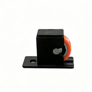 Orange PU Wheel Sliding Gate Roller in Black Steel Housing