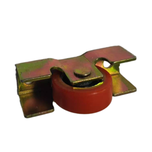 red-pu-wheel-roller-zinc-wing-bracket-1-1.png Red PU Wheel Sliding Window Roller with Zinc Plated Wing Bracket