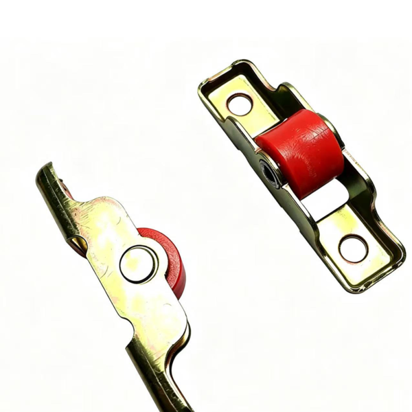 Tandem Ivory Nylon Sliding Window Roller in Galvanized Channel