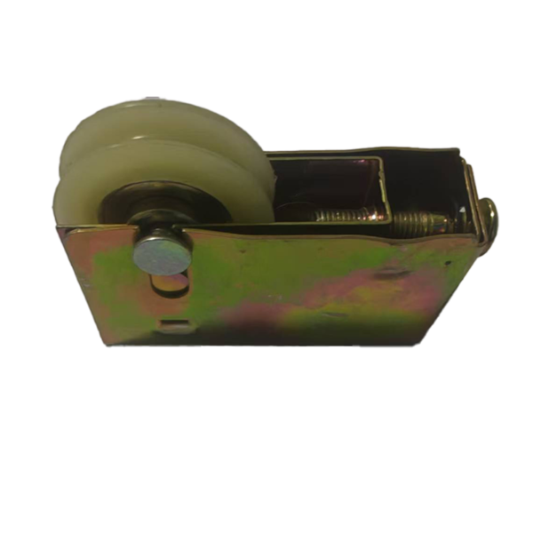 Wide Nylon Wheel Sliding Door Roller in Yellow Zinc Steel Box