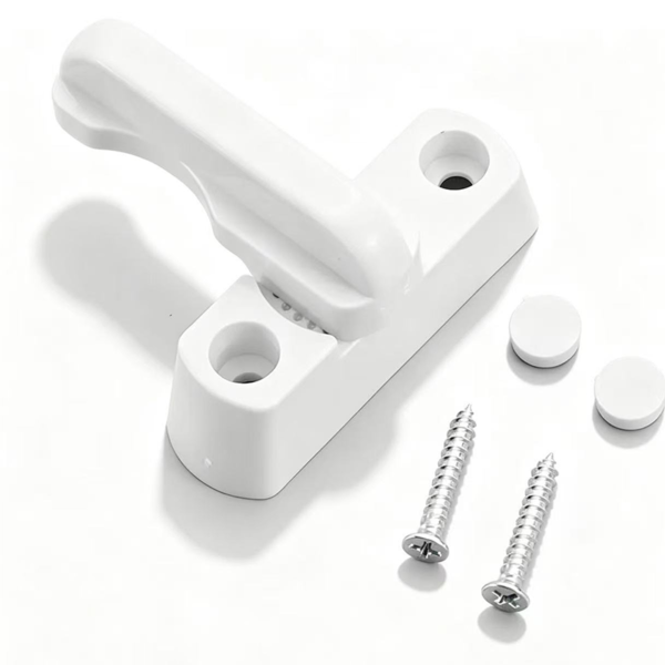 Black Crescent Window Lock with Keeper - Jingmei Hardware