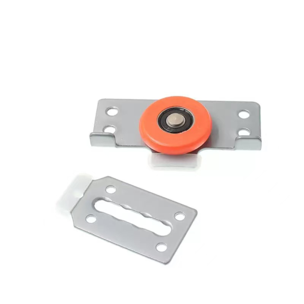 black-pom-flat-roller-wheel-in-nylon-housing Black POM Flat Roller Wheel in Nylon Housing - Jingmei Hardware