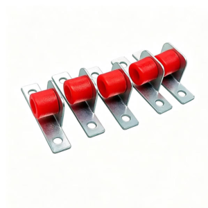 black-pom-single-sliding-roller-with-brass-axle Black POM Single Sliding Roller with Brass Axle - Jingmei Hardware