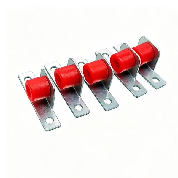 black-pom-single-sliding-roller-with-brass-axle Black POM Single Sliding Roller with Brass Axle - Jingmei Hardware