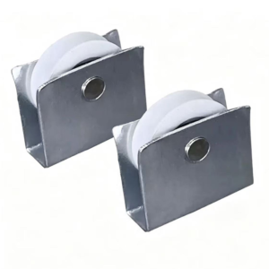 black-pom-twin-wheel-roller-with-steel-bracket Black POM Twin Wheel Roller with Steel Bracket - Jingmei Hardware