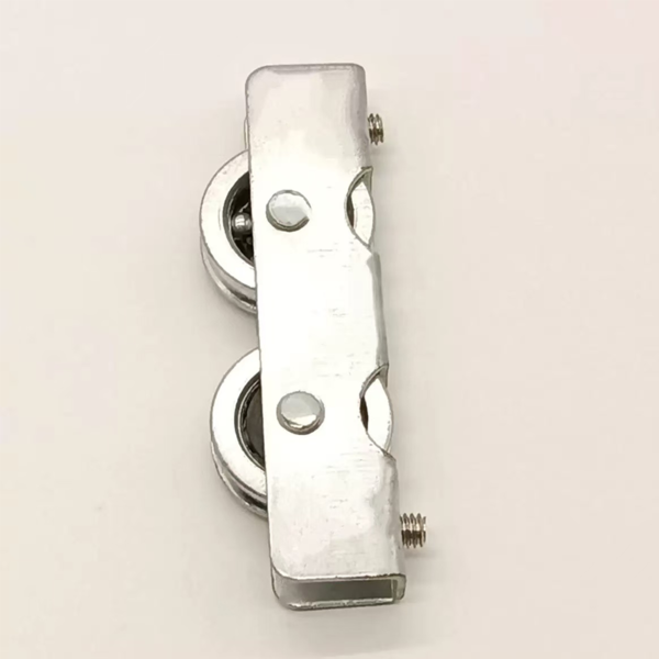Black POM V-Groove Roller with Wing Bracket - Jingmei Hardware