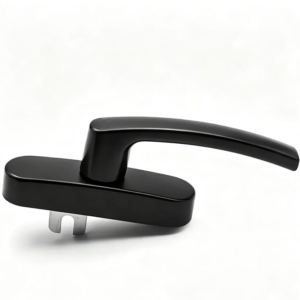Black Powder Coated Awning Window Handle for Aluminium Casement Profiles - Jingmei Hardware
