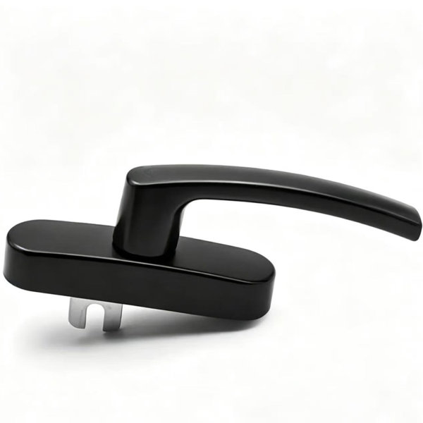 Black Powder Coated Awning Window Handle for Aluminium Casement Profiles - Jingmei Hardware