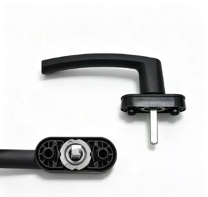 Black Powder Coated Casement Window Handle with 30mm Spindle - Jingmei Hardware