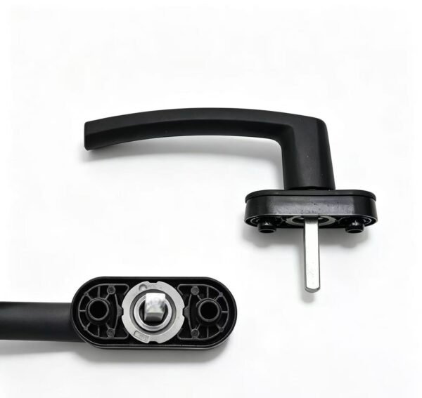 Black Powder Coated Casement Window Handle with 30mm Spindle - Jingmei Hardware