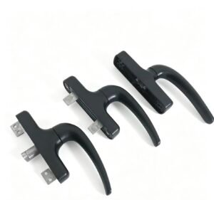 Black Powder Coated Casement Window Locking Handle with 30mm Spindle - Jingmei Hardware