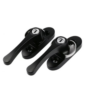 Brown Crescent Window Lock with Keeper - Jingmei Hardware