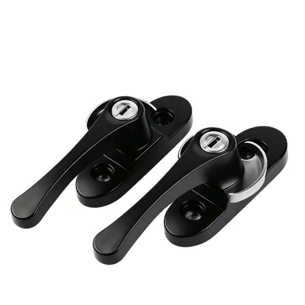 Brown Crescent Window Lock with Keeper - Jingmei Hardware