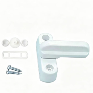 Brown Sliding Window Crescent Latch with Keeper - Jingmei Hardware