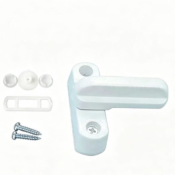 Brown Sliding Window Crescent Latch with Keeper - Jingmei Hardware