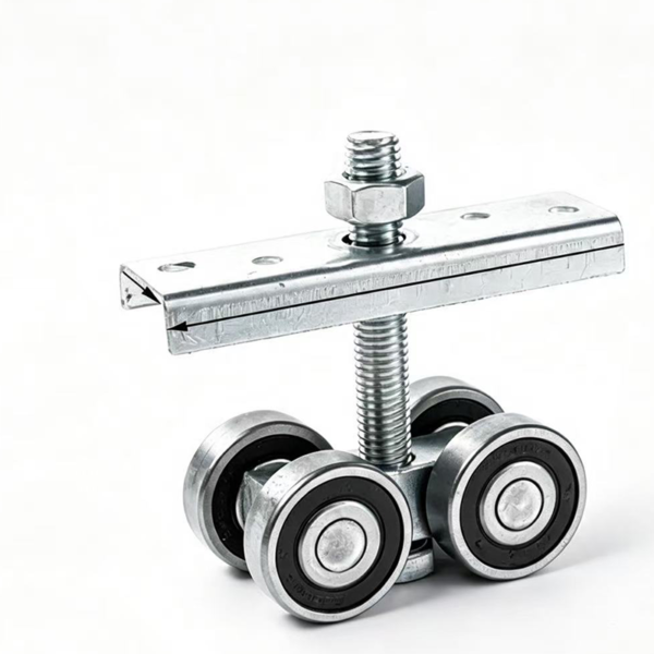 Galvanized Steel Grooved Track Hanging Roller with Sealed Bearing - Jingmei Hardware