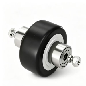 Galvanized Steel Hanging Wheel Assembly with Triangle Bracket - Jingmei Hardware