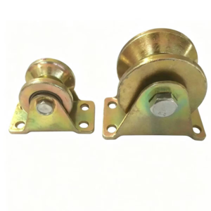 Model VG-103 V-Groove Guide Wheel, Yellow Zinc Plated - Jingmei Hardware
