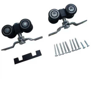 nylon-door-bottom-roller-assembly-on-stainless-steel-plate Nylon Door Bottom Roller Assembly on Stainless Steel Plate - Jingmei Hardware