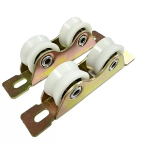 Nylon Sliding Door Roller on Stainless Steel Plate - Jingmei Hardware