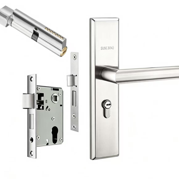 Space Aluminium Interior Door Lock Set for Wooden Doors - Jingmei Hardware