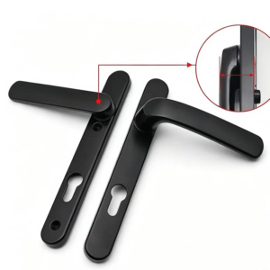 Stainless Steel Tube Passage Door Handle on Square Rose - Jingmei Hardware