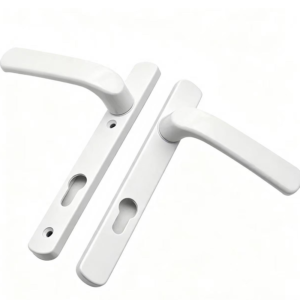 Stainless Steel Tube Tubular Door Handle on Round Rose - Jingmei Hardware