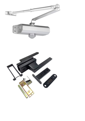 Surface Mounted Hydraulic Hydraulic Door Closer for 40-65kg Doors - Jingmei Hardware