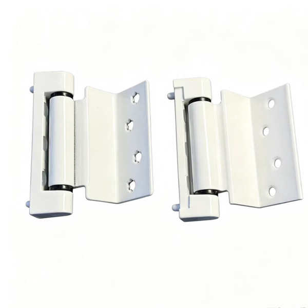White Aluminium Alloy Sliding Profile Hinge 20mm Leaf Width - Jingmei Hardware