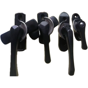 White Sliding Window Crescent Latch with Keeper - Jingmei Hardware