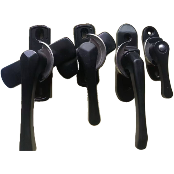 White Sliding Window Crescent Latch with Keeper - Jingmei Hardware