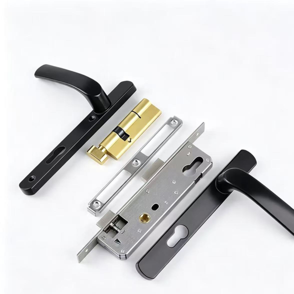 Zinc Alloy Lever Door Lock Set with Lock Cylinder and Keys - Jingmei Hardware