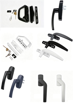 Zinc Alloy Lockable Door Handle Set with Flush Pull - Jingmei Hardware