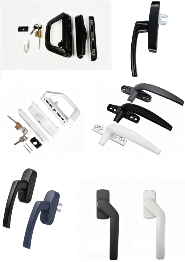 Zinc Alloy Lockable Door Handle Set with Flush Pull - Jingmei Hardware