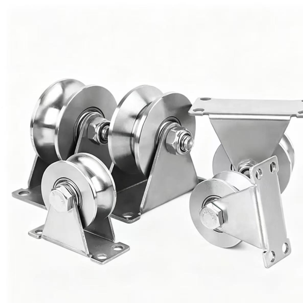 Zinc Plated Steel V-Groove Hanging Door Roller Single Wheel - Jingmei Hardware
